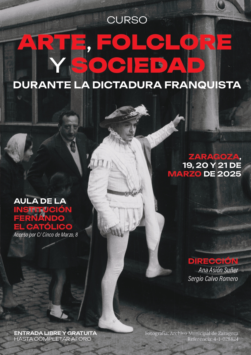 (DES)RACIALHIST participa en el Curso “Arte, folclore y sociedad durante la dictadura franquista” a través de nuestra compañera Cristina Cruces. 19-21/03/2025